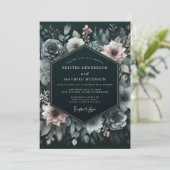 Invitation Hunter Blush Umbral Wedding (Debout devant)