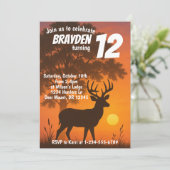 Invitation Hunting birthday (Debout devant)