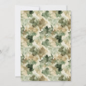 Invitation Hunting Clothesline Camo Boy Baby Shower (Dos)