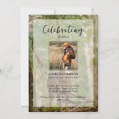 Invitation Hunting Hunter Outdoorsman Photo Funeral Program  (Devant)