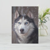 Invitation Husky de Sibérie (Debout devant)