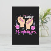 Invitation Hustler d'ongles Croire aux manucures (Debout devant)