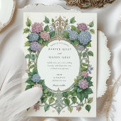 Invitation Hydrangea Art Nouveau Mariage
