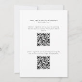 Invitation Hydrangea Bleu et Rose Grand-millennial Double (Dos)