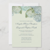 Invitation Hydrangea Bleu/Vert Sage (Devant)