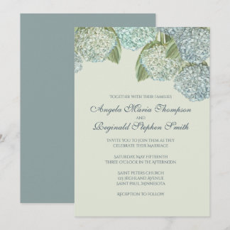 Invitation Hydrangea Bleu/Vert Sage
