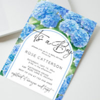 Hydrangea Blue Flowers C'est un Baby shower garçon