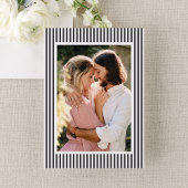 Invitation Hydrangea Charbon de Mariage Photo Classique