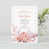 Invitation Hydrangea Corail (Debout devant)