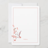 Invitation Hydrangea Corail (Dos)