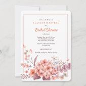 Invitation Hydrangea Corail (Devant)