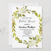 Invitation Hydrangea douche à nage fleurie (Devant)