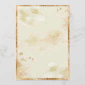 Invitation Hydrangea Elegant Blanc Or Floral Mariage (Dos)