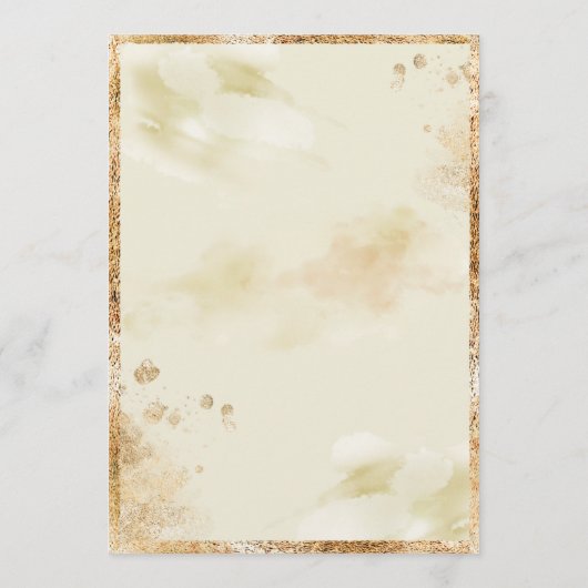 Invitation Hydrangea Elegant Blanc Or Floral Mariage (Dos)