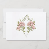 Invitation Hydrangea Enregistrer le Mariage de date (Dos)