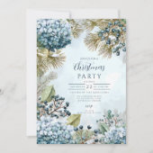 Invitation Hydrangea Épineuse Noël enneigé (Devant)