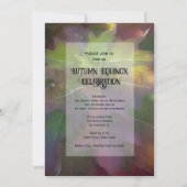 Invitation Hydrangea feuille de chêne automnale Célébration d (Devant)