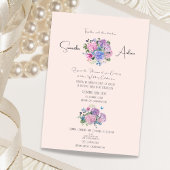 Invitation Hydrangea Floral Mariage