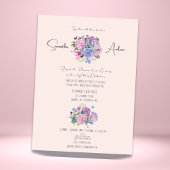Invitation Hydrangea Floral Mariage