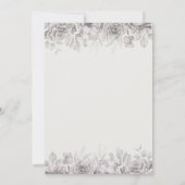 Invitation Hydrangea Gothique Mariage Floral Enregistrer La D (Dos)