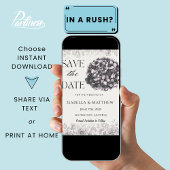 Invitation Hydrangea Gothique Mariage Floral Enregistrer La D