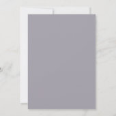 Invitation Hydrangea Gris Pervenche Mariage Romantique (Dos)