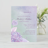 Invitation Hydrangea Jardin Répétition De Mariage Dîner (Debout devant)