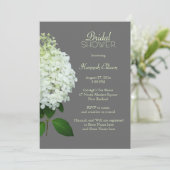 Invitation Hydrangea Limelight Mariage / Fête de Mariage Gris (Debout devant)