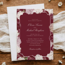 Hydrangea Mariage Bourgogne Fleurs Automne Hiver