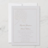 Invitation Hydrangea Moderne Classique Formel Mariage Élégant (Devant)