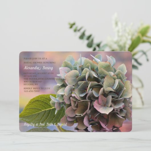 Invitation Hydrangea multititane (Debout devant)