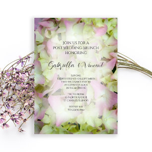Invitation Hydrangea Presque Rose Après-Mariage Brunch