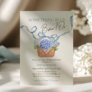 Invitation Hydrangea Quelque Chose De Bleu Avant De Faire Fêt
