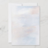 Invitation Hydrangea Quelque Chose De Bleu Avant De Faire Fêt (Dos)