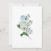 Invitation Hydrangea Rose 19e fête d'anniversaire (Dos)