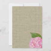 Invitation Hydrangea rose 50e anniversaire (Dos)