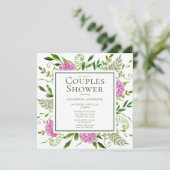 Invitation Hydrangea rose Couples Douche (Debout devant)