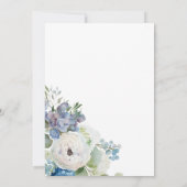 Invitation Hydrangea Rose Floral Graduation Party (Dos)