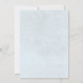 Invitation Hydrangea Rustique Bleu Blanc Fleur Mariage (Dos)