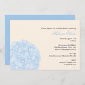 Invitation Hydrangea Shower/Party (Devant / Derrière)