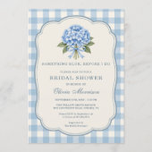 Invitation Hydrangea Something Blue Before I Do Baby Shower d (Devant)