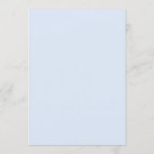 Invitation Hydrangea Something Blue Enterrement de Vie de Jeu (Dos)