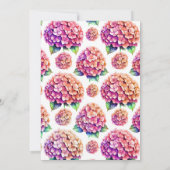 Invitation Hydrangea "Un nouveau chapitre commence" Baby show (Dos)