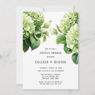 Invitation Hydrangea Vert Couples Floral Douche