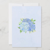 Invitation Hydrangea Vert Marine Mason Jar Lumières Mariage (Dos)