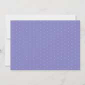 Invitation Hydrangea Violette Roses Roses Blush Mariage (Dos)