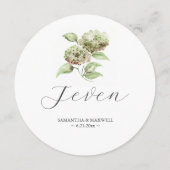 Invitation Hydrangea Wedding Round Table Number (Dos)