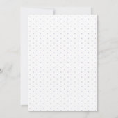 Invitation Hydrangeas Blancs Violets Baby Shower de Mariage (Dos)