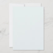 Invitation Hydrangeas Florales Bleues Mariage Fantaisiste (Dos)