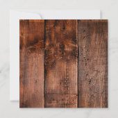 Invitation Hydrangeas Florales Bois Rustique Dîner de Répétit (Dos)